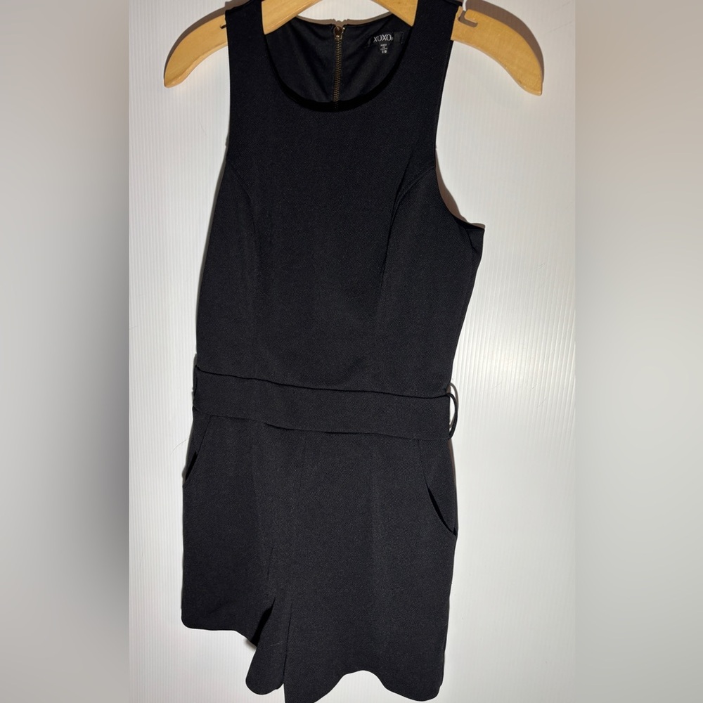 Black Sleeveless Romper